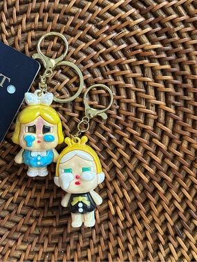 Pop Mart Cry Baby Crying Again Keychain Clip 2 Piece Set Accessories
